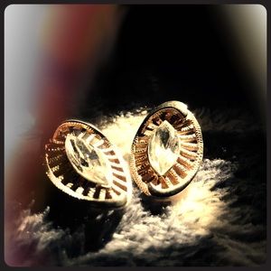 Vintage Marquis Rhinestone Clip-ons